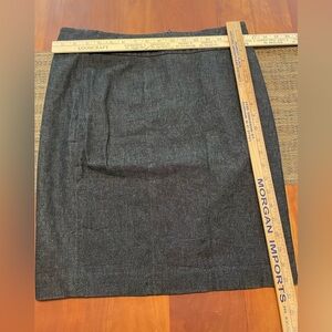 Vince Light Stretch Denim Straight Skirt